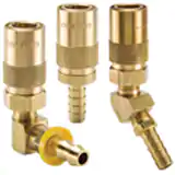 派克Moldmate系列快換陰接頭-模具冷卻用，尾端連接為帶角度的寶塔軟管接頭,承壓(水,油,冷卻液) 200 psi