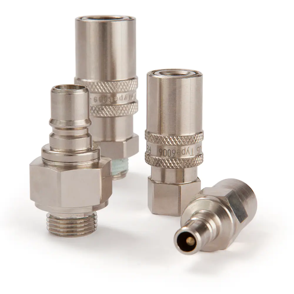 派克6006/6009/6012/6016系列快換接頭，符合法國Frenchmatic I標(biāo)準(zhǔn)結(jié)構(gòu)